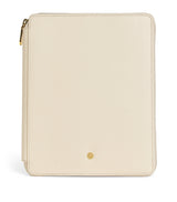 Harrods Leather Writing Folder with A5 Notebook, Card Pockets, and Pen Holder- Buy online at McGrocer