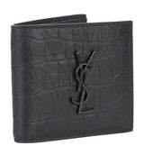 Harrods Saint Laurent Monogram Crocodile Effect Wallet- Buy online at McGrocer