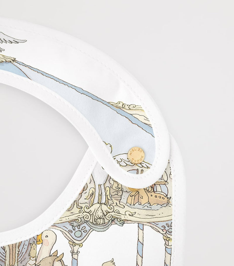 Atelier Choux bib carousel print, UK version