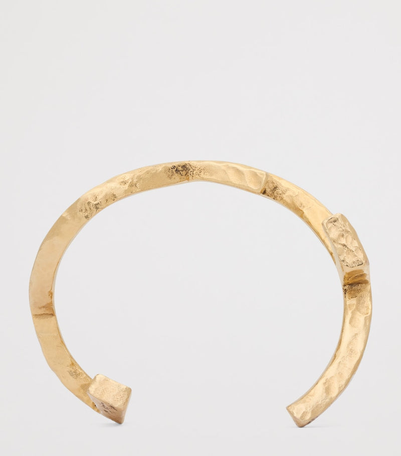 Saint Laurent cuff bracelet hammered Cassandre - British product