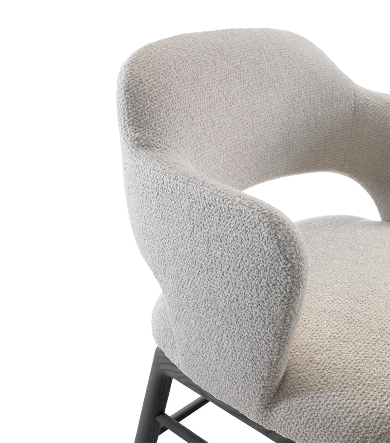 Flexform Alma dining chair fabric seat 58cm 60cm, imported from the UK
