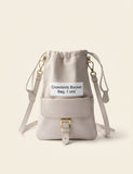 Prada leather logo-plaque pouch, imported from the UK