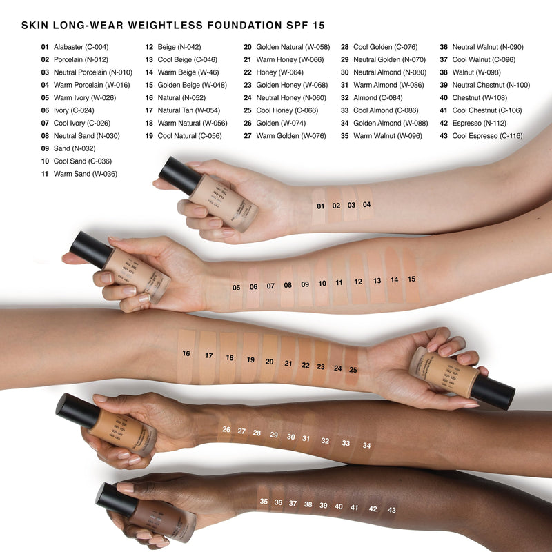 Bobbi Brown Skin Long-Wear Weightless Foundation SPF 15 - British product