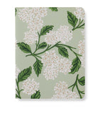 Rifle Paper Co. hydrangea pocket notebooks set of 5, imported from the UK