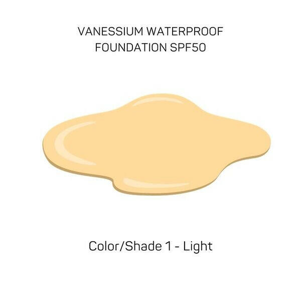 Vanessium Waterproof Foundation SPF50 / Shade 1-01 30ml GOODS Superdrug