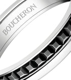 Boucheron Quatre Black Edition wedding band white gold, UK version