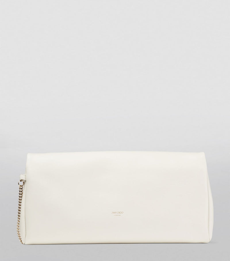 Jimmy Choo Xandra clutch lambskin leather (British brand)