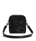 Dolce&Gabbana patent leather cross-body bag with silver-tone hardware - British product