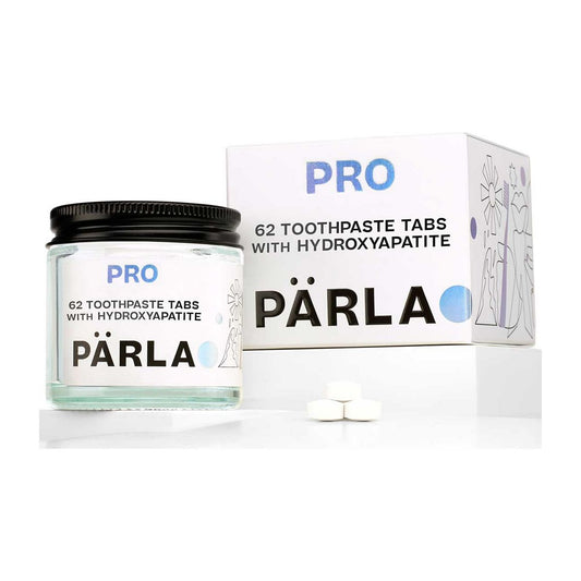 PÄRLA PRO High Gloss Whitening Sensitive Toothpaste Tabs for Remineralisation with Vitamin B12 - 62 Tabs GOODS Boots   