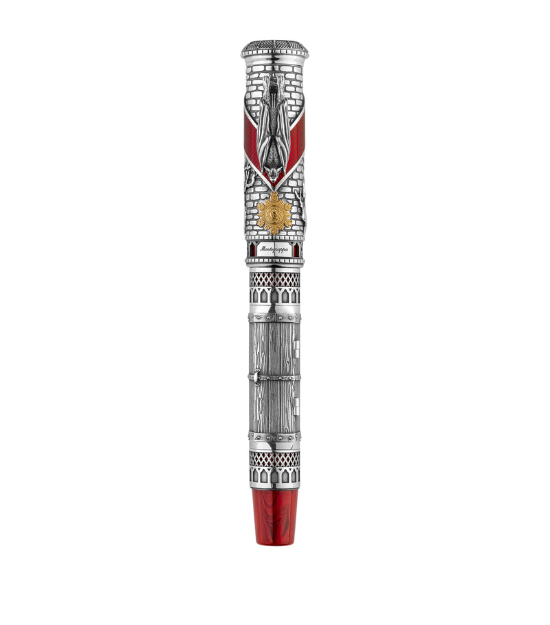 Montegrappa Sterling Silver Dracula rollerball pen, imported from the UK