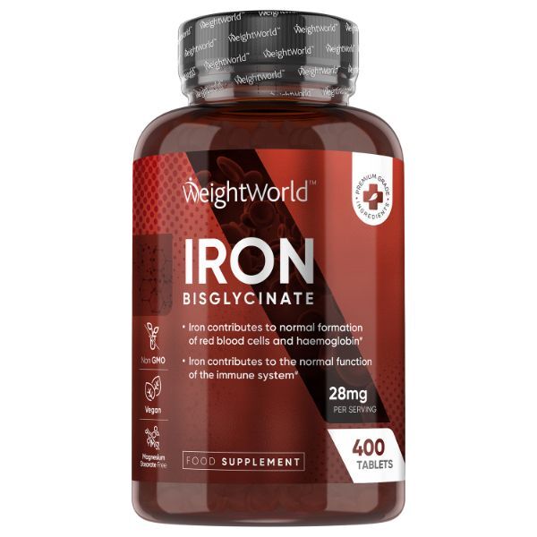 WeightWorld gentle iron tablets 400 tablets - British product