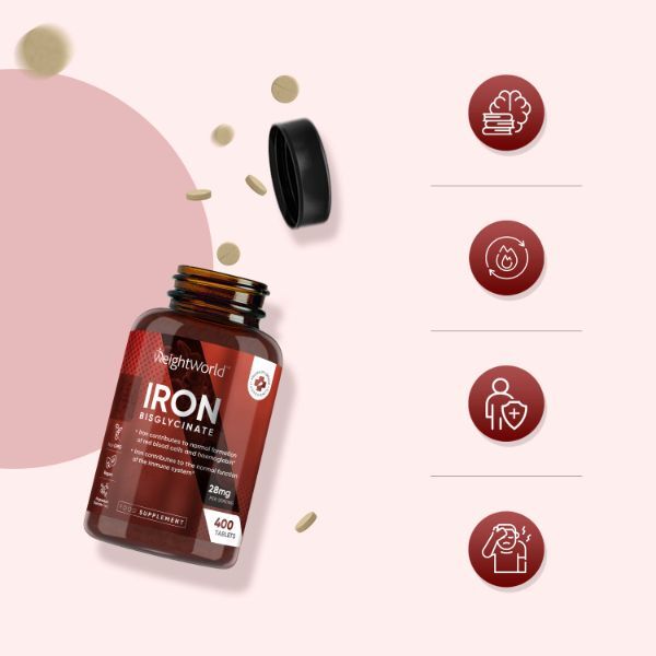 WeightWorld gentle iron tablets 400 tablets - British product