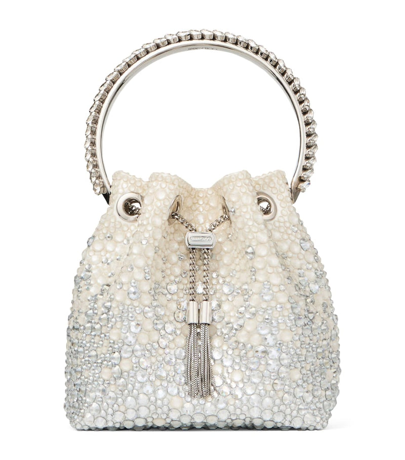 Jimmy Choo Bon Bon embellished top-handle bag, imported from the UK
