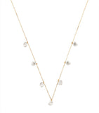 Persée yellow gold diamond 7-stone Danaé necklace, UK version
