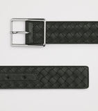 Bottega Veneta Intrecciato leather belt 3.5cm, UK version