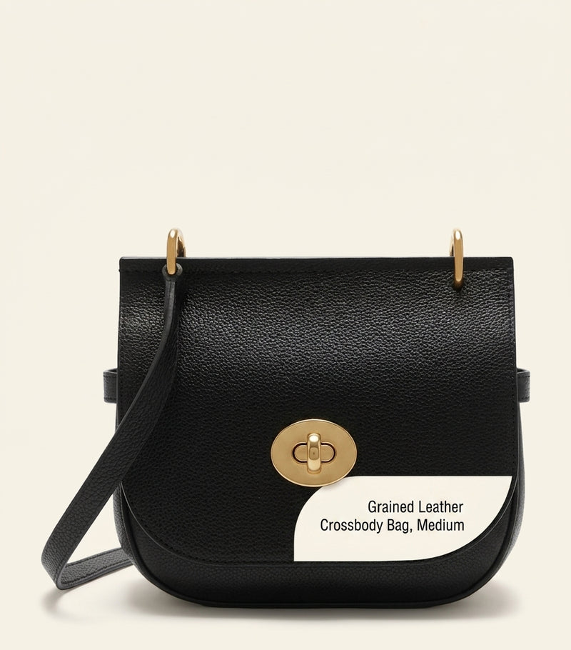 Mulberry Small Amberley Cross-Body Bag in leather, imported from the UK