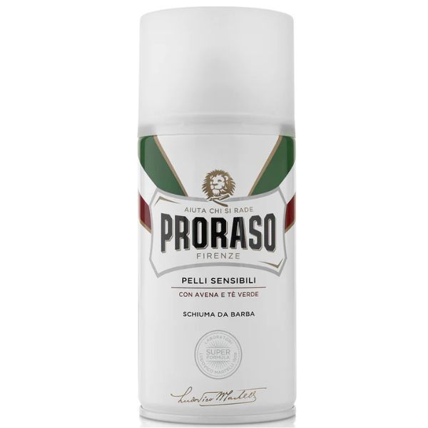 Proraso shaving foam oats green tea 300ml, imported from the UK