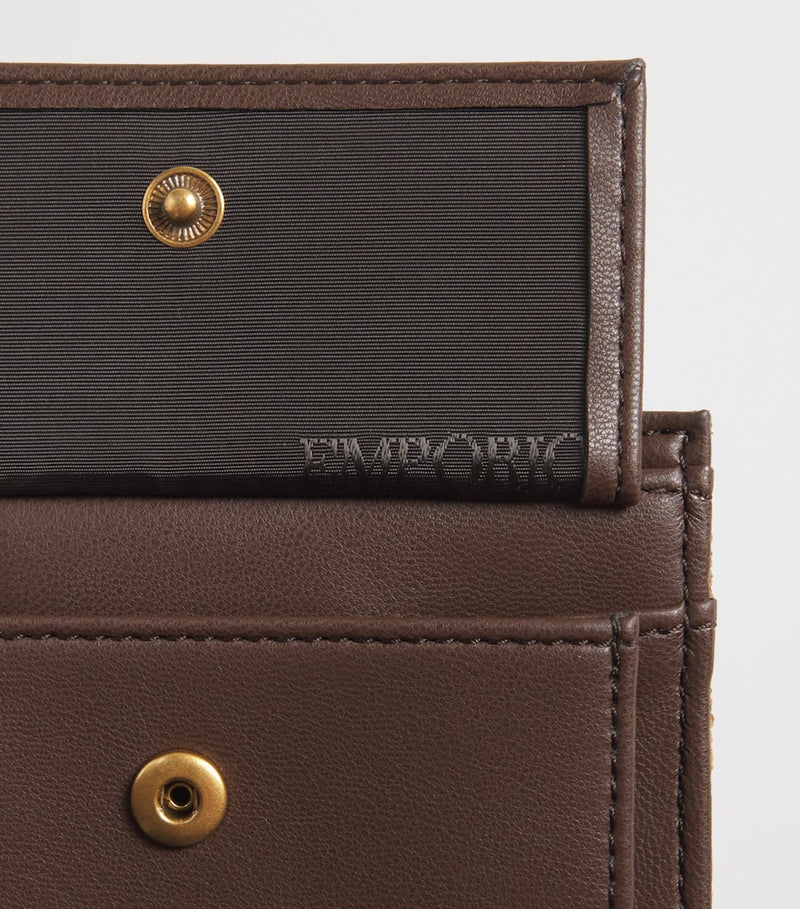 Emporio Armani suede embossed bifold wallet, UK version