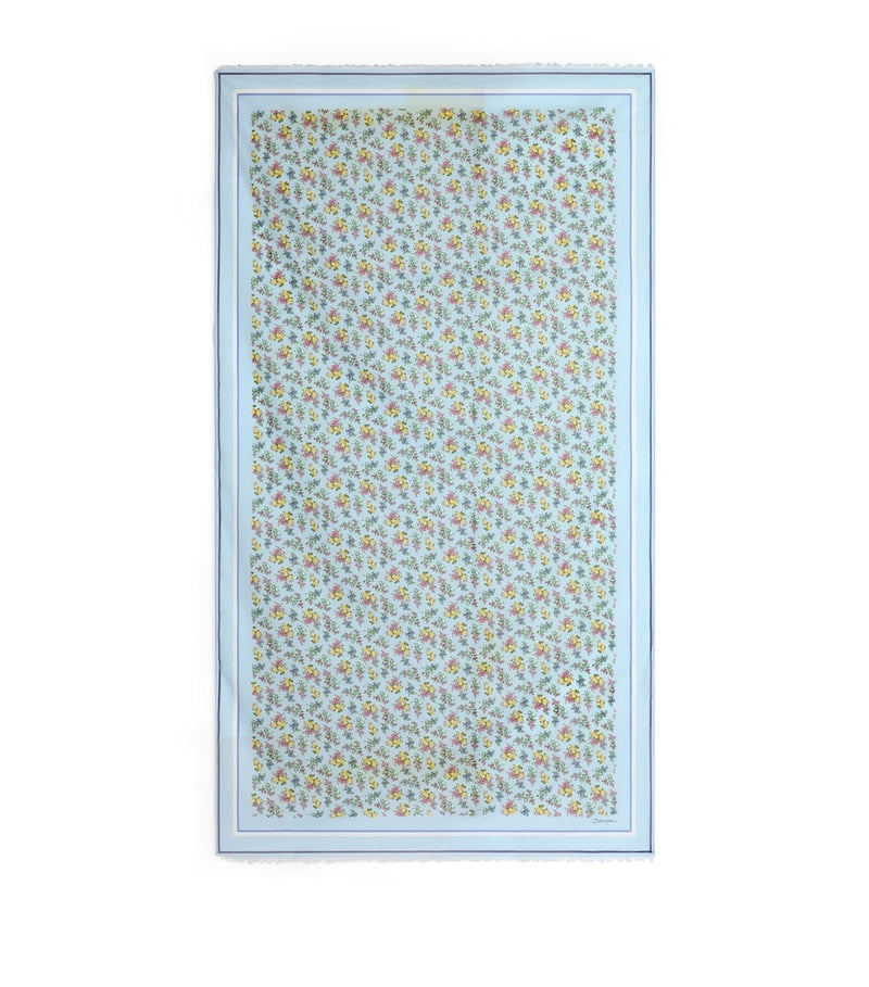 Dolce&Gabbana cotton floral pareo scarf, UK version