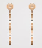 Chopard Ice Cube rose gold hoop earrings 18kt, imported from the UK