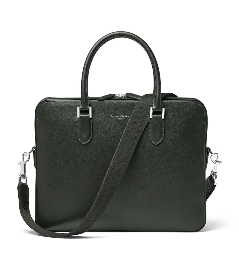 Aspinal of London Mount Street leather briefcase (British brand)