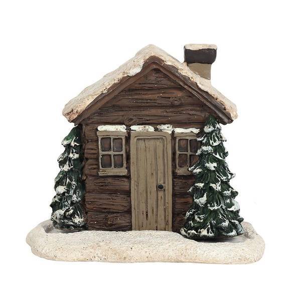 Something Different Log Cabin Incense Cone Holder Resin (British brand)