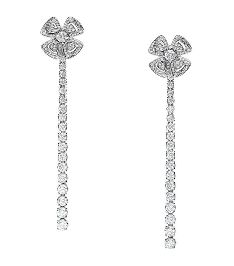 Bvlgari Fiorever convertible earrings white gold diamonds, UK version