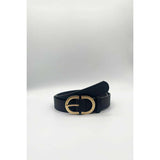 Superdrug SVNX Gold Metal Buckle Belt Black - 2-4cm x 105cm- Buy online at McGrocer
