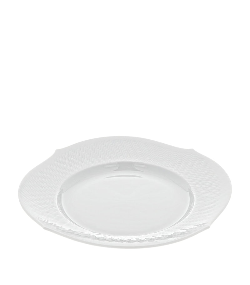 Meissen porcelain plate 23cm with waves relief texture - British product
