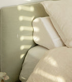 HYOUMANKIND Back Sleep Pillow with Linen Pillowcase 32cm x 57cm, UK version