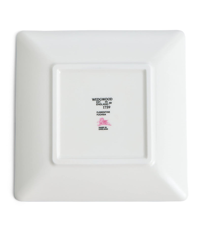 Wedgwood Florentine Fuchsia square tray 14cm (British brand)