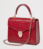 Aspinal of London midi Mayfair top-handle leather bag - British product