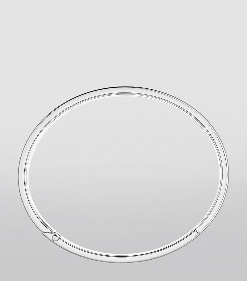 Boucheron Quatre Classique bangle white gold with diamonds (British brand)