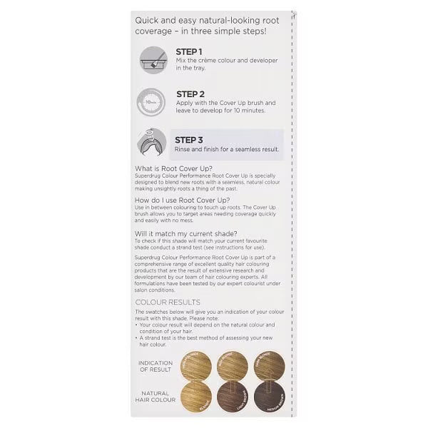 Superdrug root cover up medium blonde 8.0 (British brand)