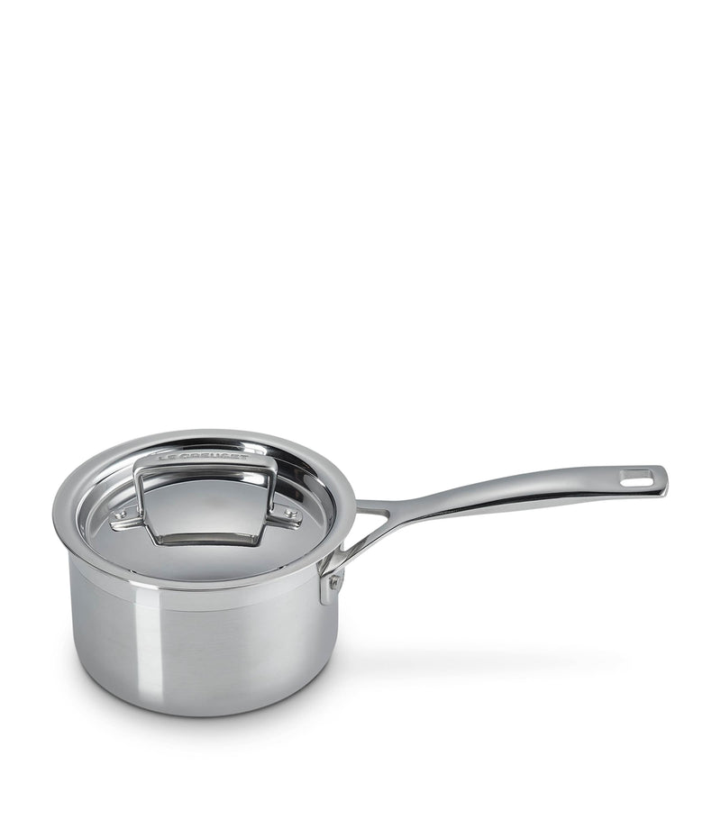Le Creuset 3-ply stainless steel saucepan 14cm (British brand)