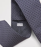 Pal Zileri silk geometric jacquard tie 8cm (British brand)