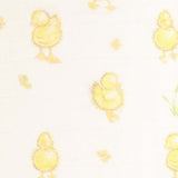 Ziggle Cotton Muslin Square Yellow Duck Print 80x80cm (British brand)