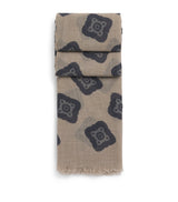 Harrods Giorgio Armani Virgin Wool-Yak Wool Printed Foulard, 135cm x 135cm- Buy online at McGrocer