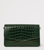 Aspinal of London Eliza croc-embossed clutch bag (British brand)