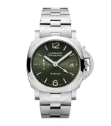 Harrods Panerai Luminor Quaranta BiTempo Brushed Steel Dual Time Watch 40mm- Buy online at McGrocer