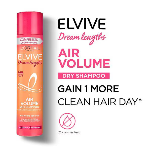 L'Oreal Paris Elvive Dream Lengths Dry Shampoo 150ml, UK version