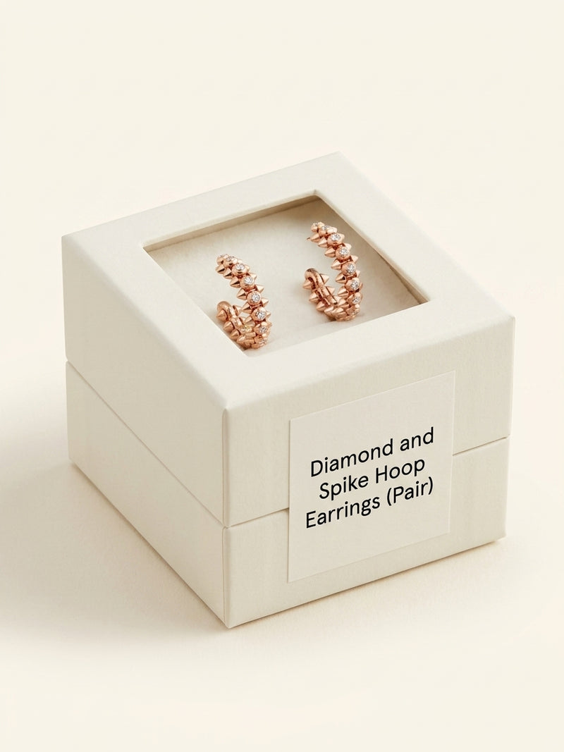 Cartier Clash earrings 18ct rose gold 0.41ct diamonds (British brand)