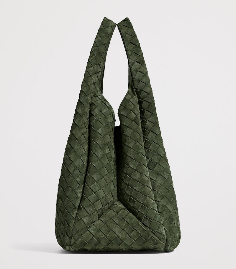 Bottega Veneta large suede Campana shoulder bag, UK version