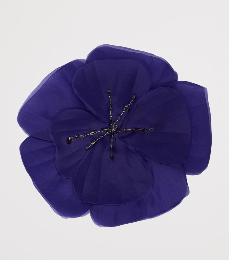 Marina Rinaldi silk organza flower brooch - British product