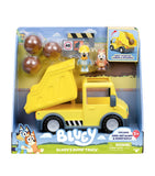Bluey dump truck playset with figures - British product