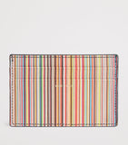 Paul Smith Signature Stripe leather card holder (British brand)