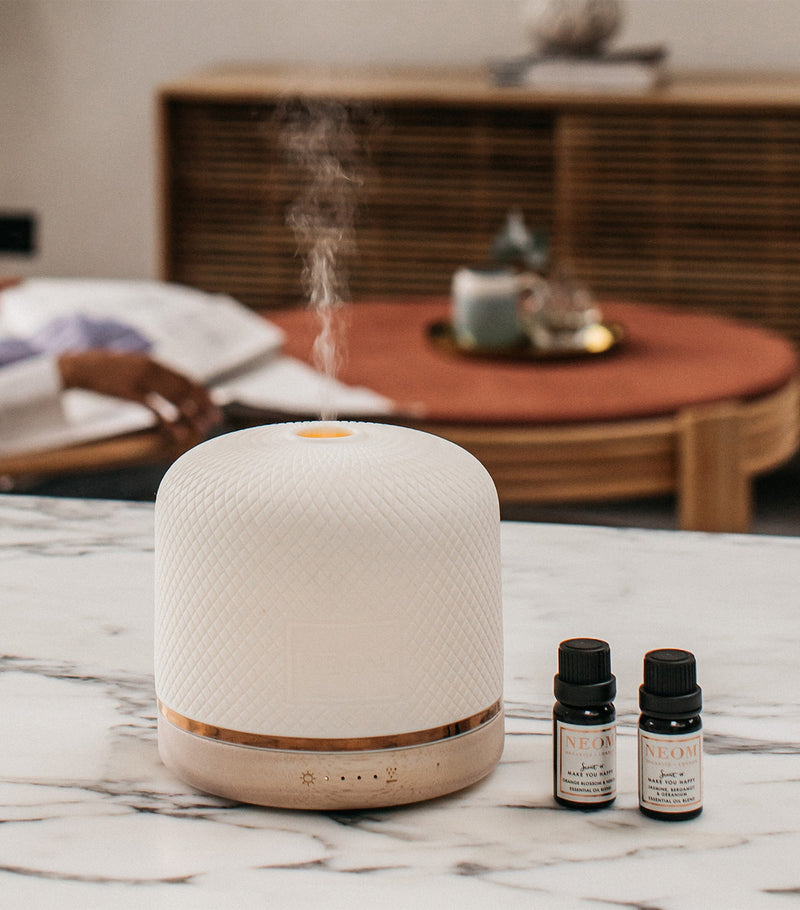 NEOM Wellbeing Luxe Pod diffuser, imported from the UK