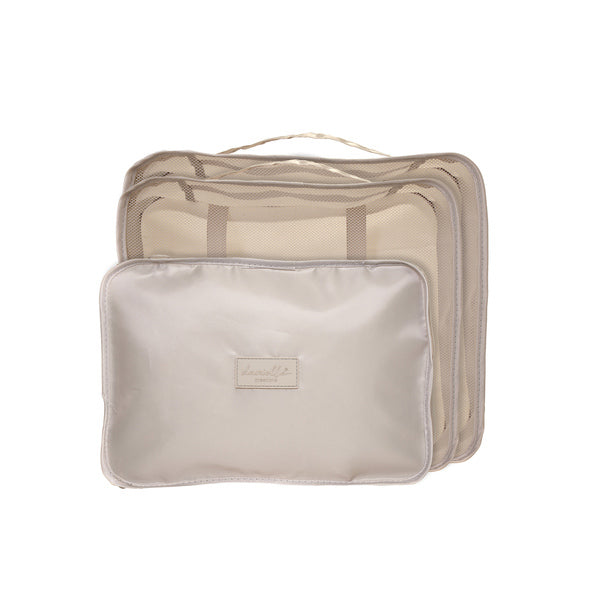 Danielle Creations grey travel packing cubes set of 3 - British product
