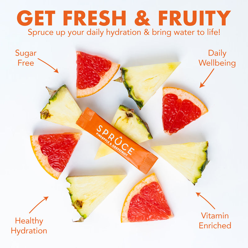 Spruce Pineapple Grapefruit Water Infusion Sachets (British brand)