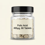 HB Folic Acid 400ug tablets 90 pack - British product